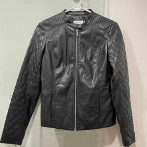 Calvin Klein Faux Leather Moto Jacket
